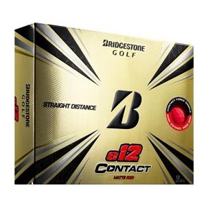 Golfové loptičky Bridgestone e12 Contact 3ks - červené