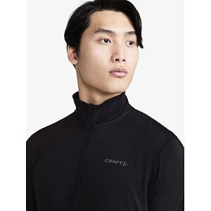 Pánske tričko Craft CORE Essence Bi-blend Half Zip LS