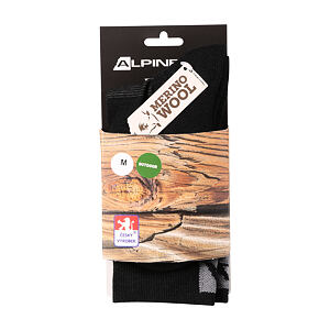 Unisex antibakteriálne ponožky z merino vlny ALPINE PRO ERATE
