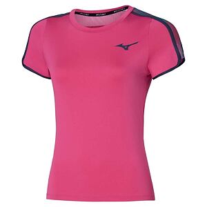 Dámské sportovní tričko Mizuno Frontier Tee – fuchsiově fialové (Fuchsia Purple)