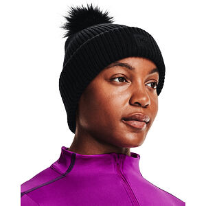 Dámsky pletený čiapka Under Armour Halftime Ribbed Pom