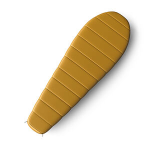 Syntetický třísezónní prodloužený spacák HUSKY Husky LONG mustard