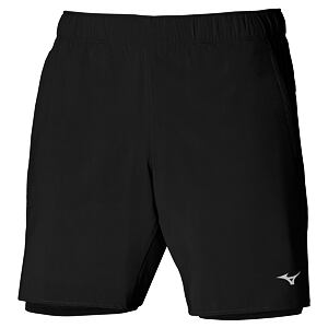 Pánské běžecké šortky Mizuno Core 7.5 2in1 – černé