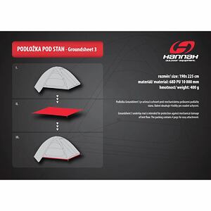 Samostatná podlaha k stanu Hannah Groundsheet 3
