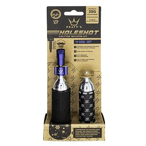 PEATY'S HOLESHOT CO2 PUMPA + BOMBIČKY 2 KS - MTB (25G) - NAVY (PPR-HTI-MTB-NVY-12)