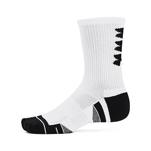 UA Perf Tech Nov 3pk Crew-WHT