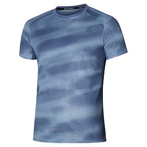 Pánské funkční triko Mizuno DryAeroFlow Graphic Tee – šedé (Citadel)