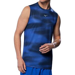 Pánské sportovní tílko Mizuno Core Graphic – modré Reflex Blue