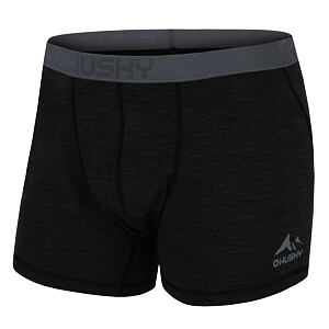 Merino termoprádlo Boxerky HUSKY Mex M black