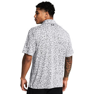 UA Playoff 3.0 Printed Polo-WHT