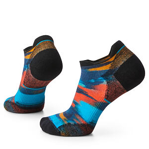 Smartwool W RUN TC BRUSHED PRINT LOW ANKLE alpine blue