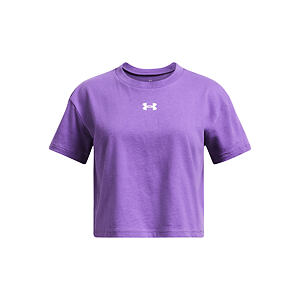 Dívčí tričko Under Armour CROP SPORTSTYLE LOGO SS