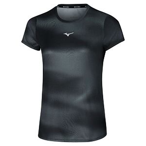 Dámské sportovní tričko Mizuno Core Graphic – černé