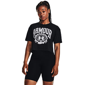 Dámske tričko Under Armour Collegiate Crest Crop SS