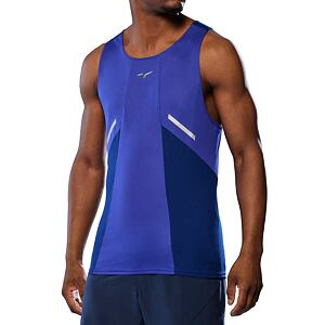 Pánský funkční nátělník Mizuno DryAeroFlow Tank – modrý Reflexblue