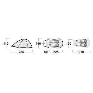 Stan HUSKY Ultralight Sawaj Camel 2 zelená