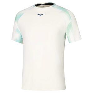 Pánské sportovní tričko Mizuno Frontier Shadow Tee – bílé
