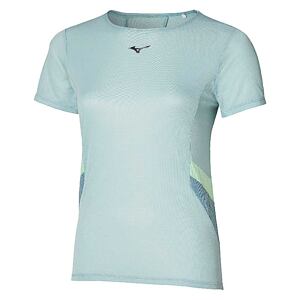 Dámske bežecké tričko Mizuno DryAeroFlow - svetlo modré (Cloud Blue)