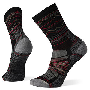 Smartwool HIKE LC MOUNTAIN RANGE PATTERN CREW black