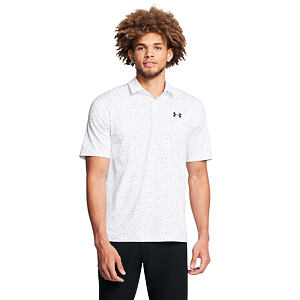 UA T2G Printed Polo-WHT