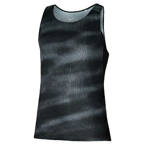Pánský funkční nátělník Mizuno DryAeroFlow Graphic Tank – černý