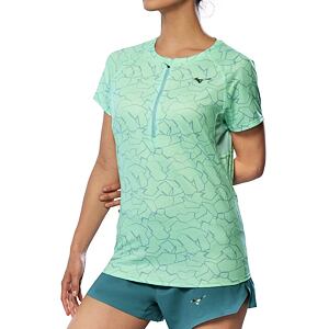 Dámské běžecké tričko Mizuno Graphic Trail Tee – mentolové (Neomint)