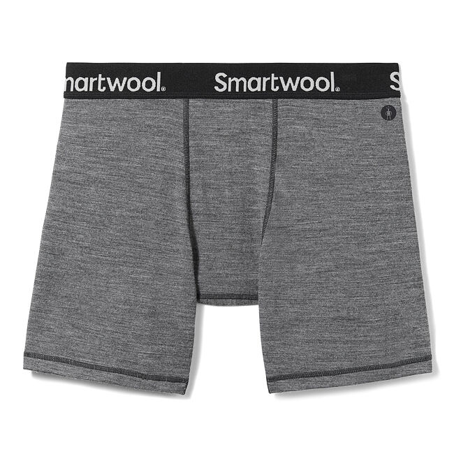 Smartwool M BOXER BRIEF BOXED medium gray heather