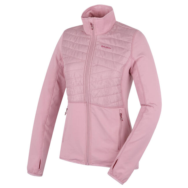 Dámská mikina na zip HUSKY Airy L faded pink