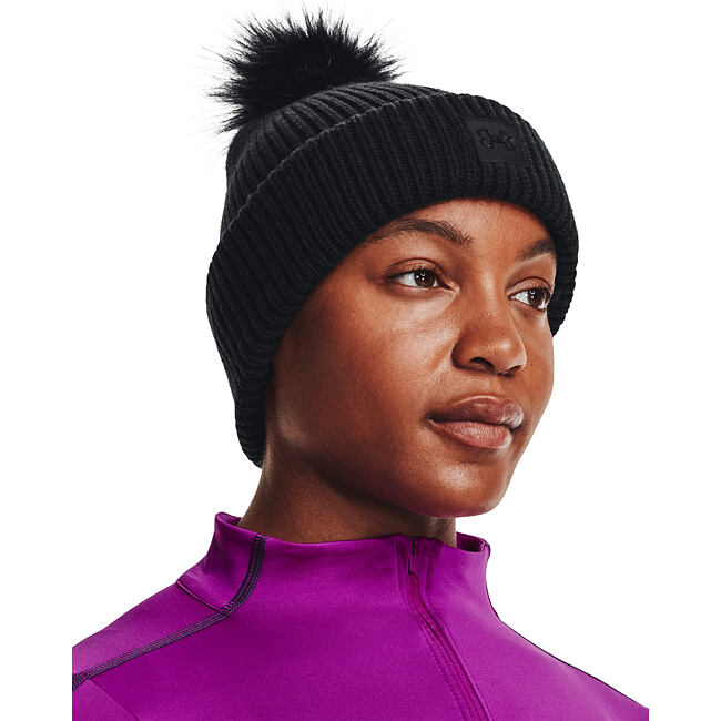 Dámsky pletený čiapka Under Armour Halftime Ribbed Pom