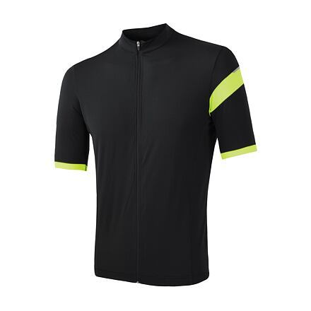 SENSOR CYKLO COOLMAX CLASSIC pánský dres kr.rukáv celozip true black velikost M