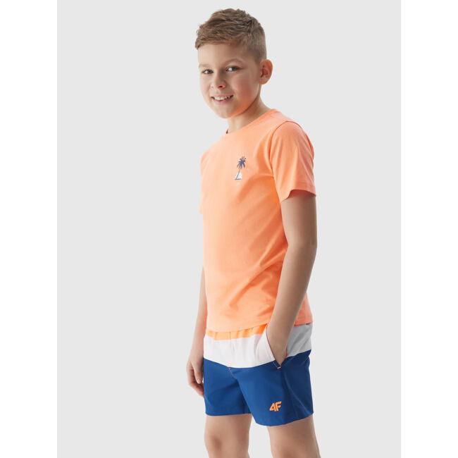 Chlapecké plážové šortky typu boardshorts 4F