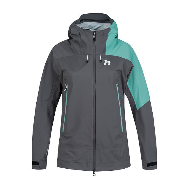 Dámská hardshell bunda Hannah ADELAIDE asphalt/wasabi