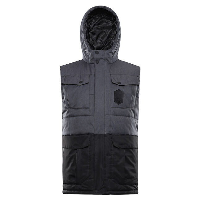 Pánská vesta s membránou ptx ALPINE PRO HARD dk.true gray