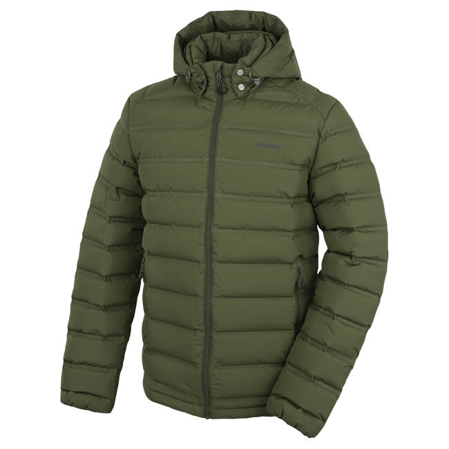 Pánská péřová bunda HUSKY Donnie M dark khaki