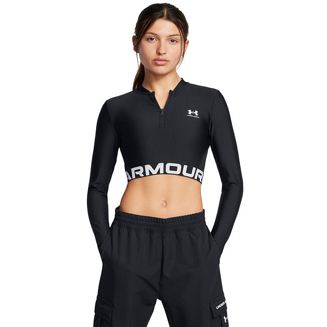 Dámske tričko Under Armour HeatGear Rib 1/4 Zip LS
