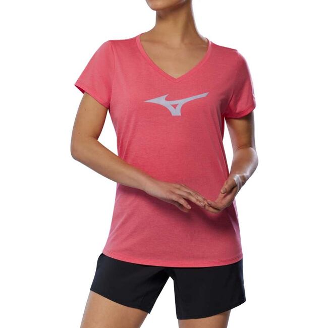 Dámské sportovní tričko Mizuno Core RB Tee – růžové Camellia Rose