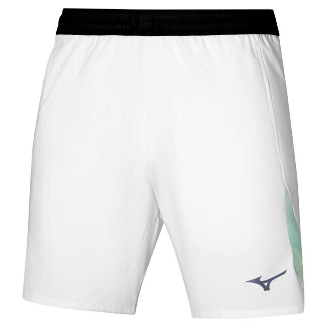 Pánské sportovní šortky Mizuno Frontier 8in Amplify – bílé
