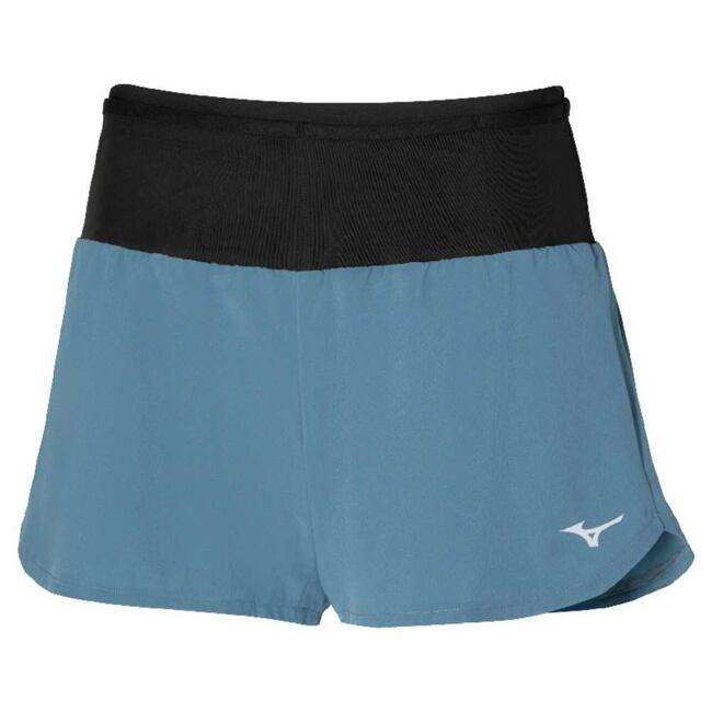 Dámské běžecké šortky Mizuno Multi Pocket – modrošedé (Citadel)