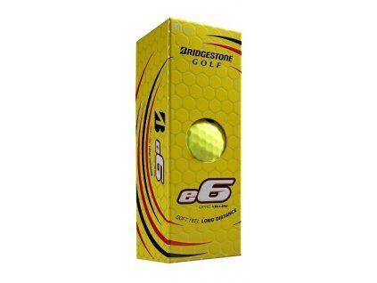 Golfové loptičky Bridgestone e6 - žlté 3ks