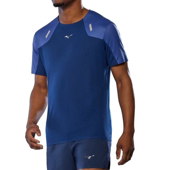 Pánské sportovní tričko Mizuno Tech Light – tmavě modré