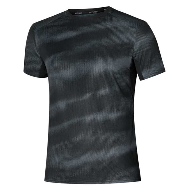 Pánské funkční triko Mizuno DryAeroFlow Graphic Tee – černé