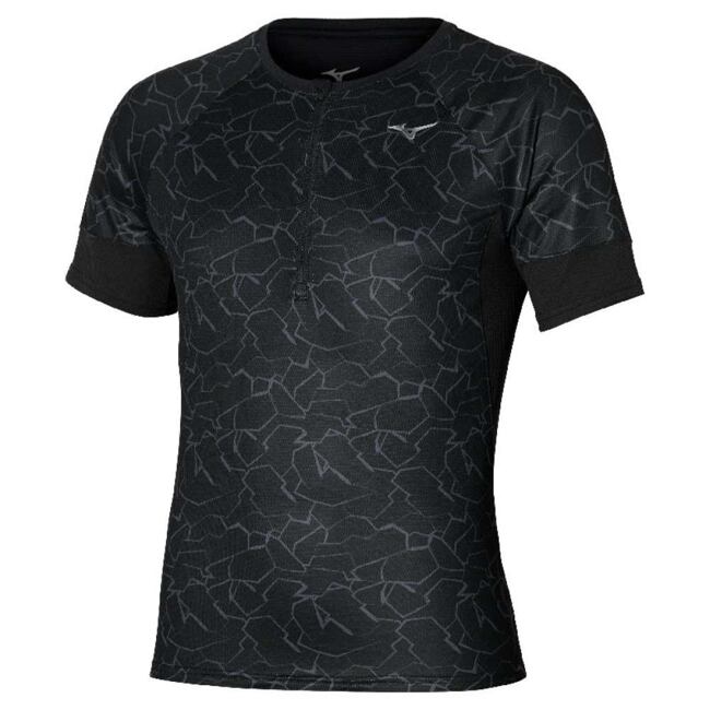 Pánské běžecké triko Mizuno Graphic Trail – černé