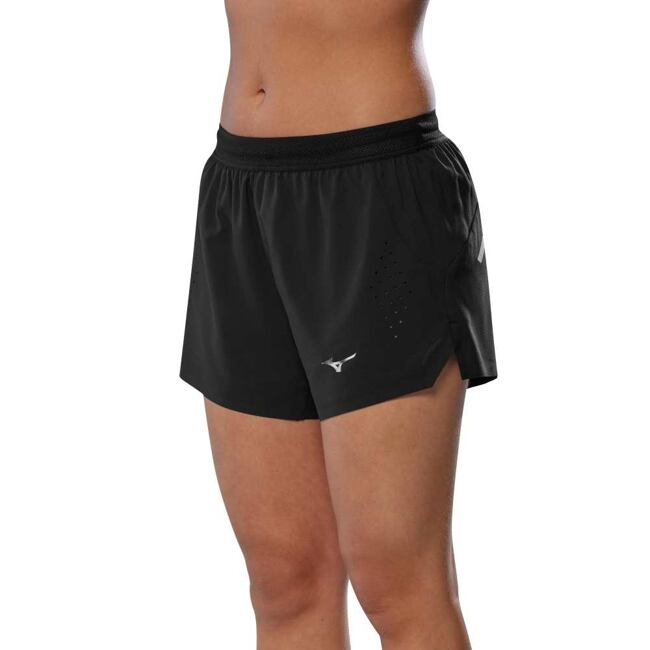 Dámské lehké běžecké šortky Mizuno Tech Light Split 3.5 – černé