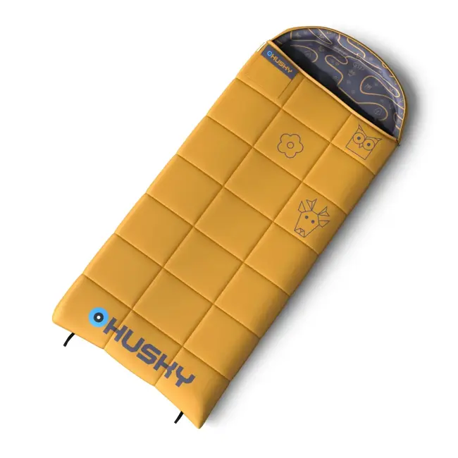 Dekový trojsezónny detský spacák Kids HUSKY Gizmo mustard