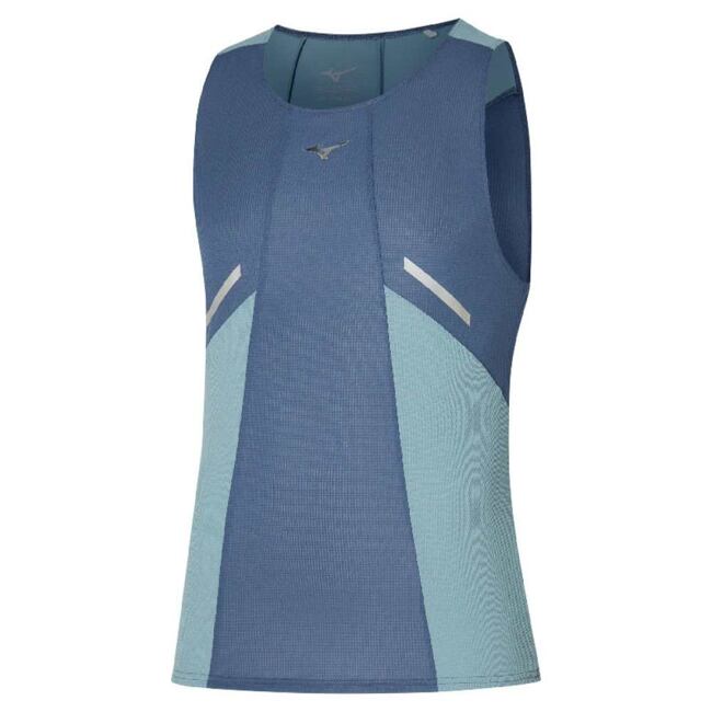 Pánský funkční nátělník Mizuno DryAeroFlow Tank – indigový