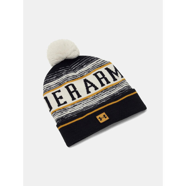 M Halftime Pom Beanie-WHT