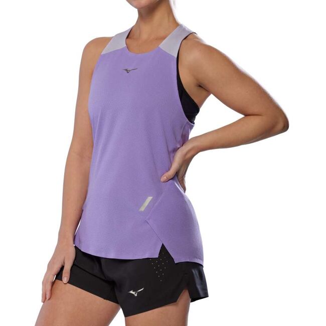 Dámske športové tielko Mizuno Tech Light - fialové (Paisley Purple)
