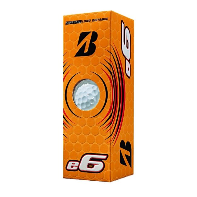 Golfové míčky Bridgestone e6 2023 White - 3 ks