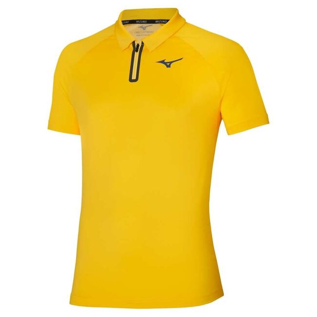 Pánské sportovní polo Mizuno Frontier Shadow – žluté