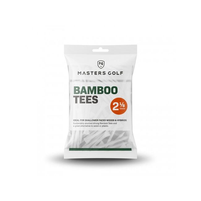 Masters bamboo tees drevená golfová týčka 54mm - 25 kusov